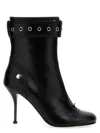 Alexander Mcqueen Mcqueen Buckle Ankle Boots In Black