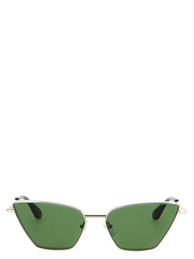 Alexander Mcqueen Mc308235bm Cat-eye Acetate Sunglasses In Gold