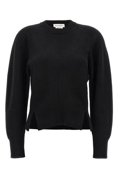 ALEXANDER MCQUEEN MCQUEEN 'CHEVRON CORSET' SWEATER
