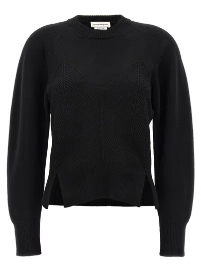 ALEXANDER MCQUEEN MCQUEEN 'CHEVRON CORSET' SWEATER