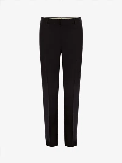 Alexander Mcqueen Mcqueen Classic Selvedge Mohair Pants In Black