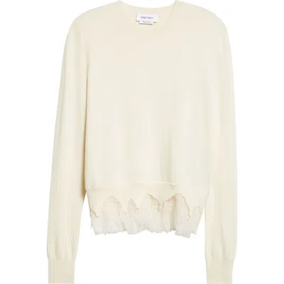 Alexander Mcqueen Mcqueen Cobweb Lace Wool & Cashmere Sweater
