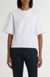 Alexander Mcqueen Mcqueen Corset Detail T-shirt In White