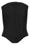 Alexander Mcqueen Black Corset Top