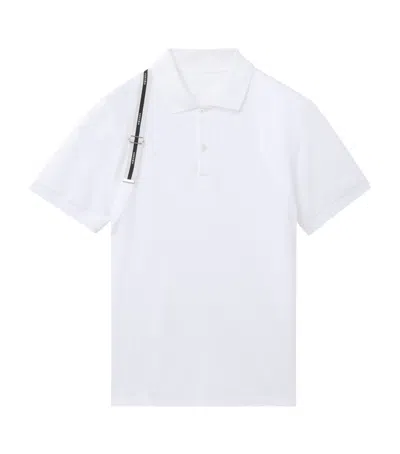 Alexander Mcqueen Mcqueen Cotton Harness Polo Shirt In White