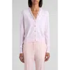 Alexander Mcqueen Mcqueen Crystal Stencil Wool Cardigan In White