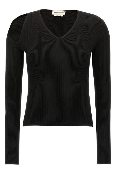 ALEXANDER MCQUEEN MCQUEEN CUT-OUT SWEATER