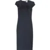 Alexander Mcqueen Mcqueen Day Lace Cutout Wool & Mohair Sheath Dress In Gray