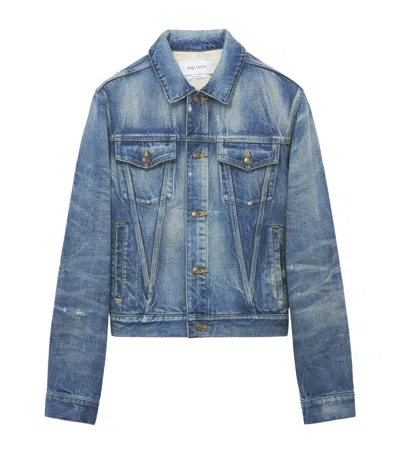 Alexander Mcqueen Mcqueen Denim Jacket In Blue