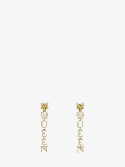 Alexander Mcqueen Mcqueen Earrings In Gold