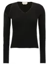 Alexander Mcqueen Mcqueen Fitted Ribbed Wool Sweater With Cut-out Detail In Black