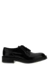 Alexander Mcqueen Black Leather Float Lace-up Shoes In Black