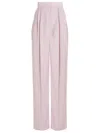Alexander Mcqueen Mcqueen Women Pants With Front Pleats In Pink