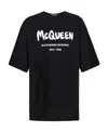 Alexander Mcqueen Mcqueen Graffiti Logo-print T-shirt In Black
