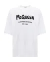 Alexander Mcqueen Mcqueen Graffiti Logo-print T-shirt In White