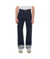 Alexander Mcqueen Mens Indigo Turn-up Folded-hem Regular-fit Jeans In Black