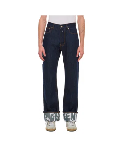 ALEXANDER MCQUEEN MCQUEEN GRAFFITI STRAIGHT JEANS