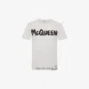 Alexander Mcqueen Logo-print Cotton T-shirt In White