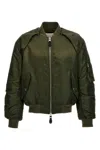 Alexander Mcqueen Men's Convertible Khaki Nylon Bomber Jacket