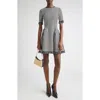 Alexander Mcqueen Mcqueen Houndstooth Check Fit & Flare Minidress