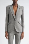 Alexander Mcqueen Mcqueen Houndstooth Check Wool Blazer