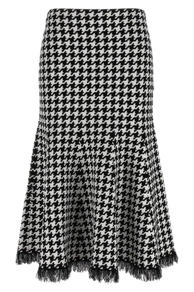 ALEXANDER MCQUEEN MCQUEEN HOUNDSTOOTH SKIRT