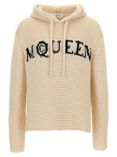 ALEXANDER MCQUEEN MCQUEEN INLAID LOGO HOODIE