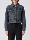 Alexander Mcqueen Long-sleeve Denim Jacket In Blue
