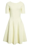Alexander Mcqueen Mcqueen Jersey Fit & Flare Dress In Green