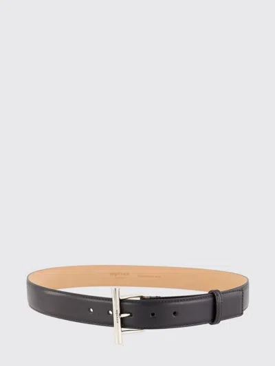 Alexander Mcqueen Mcqueen Leather Belt In Black