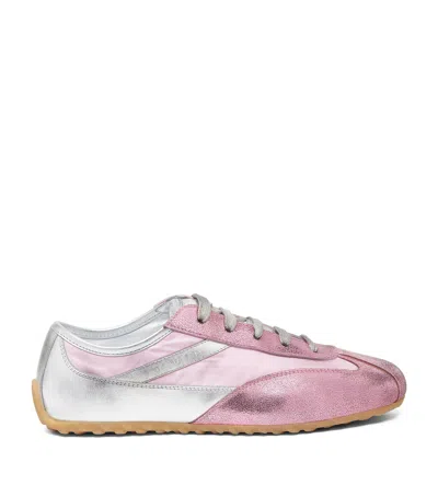 Alexander Mcqueen Mcqueen Leather Boxe Sneakers In Pink