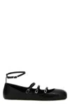 Alexander Mcqueen Mcqueen Women Leather Strap Ballet Flats