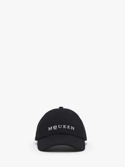 Alexander Mcqueen Mcqueen Logo Baseball Cap In Black