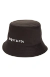 Alexander Mcqueen Mcqueen Logo Embroidered Bucket Hat