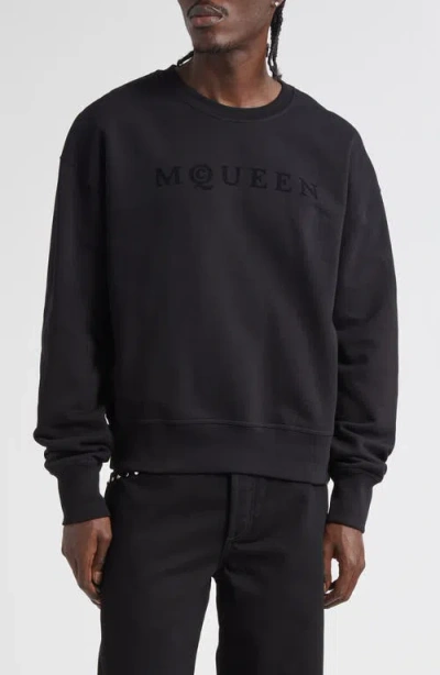 ALEXANDER MCQUEEN MCQUEEN LOGO GRAPHIC FRENCH TERRY SWEATSHIRT