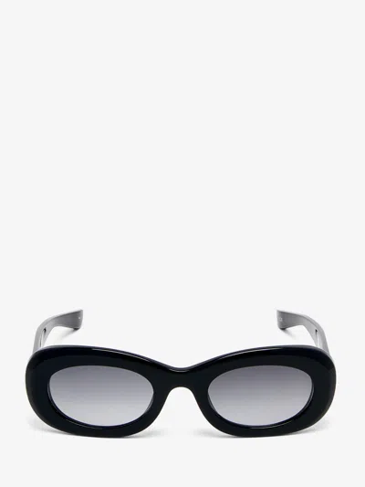Alexander Mcqueen Mcqueen Logo Oval Sunglasses In Multi