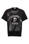Alexander Mcqueen Logo Print T-shirt In Black