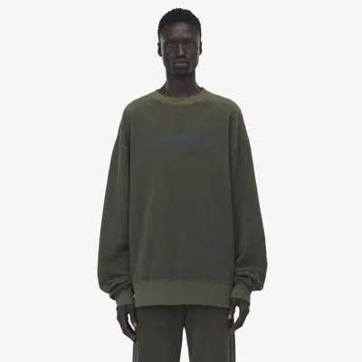 Alexander Mcqueen Mcqueen Logo Sweatshirt In Green