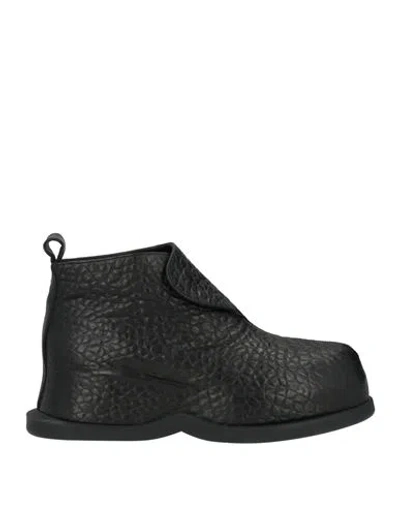 Alexander Mcqueen Mcqueen Man Ankle Boots Black Size 8 Leather