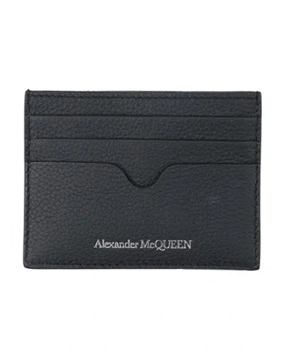 Alexander Mcqueen Mcqueen Man Cardholder Black Size - Leather