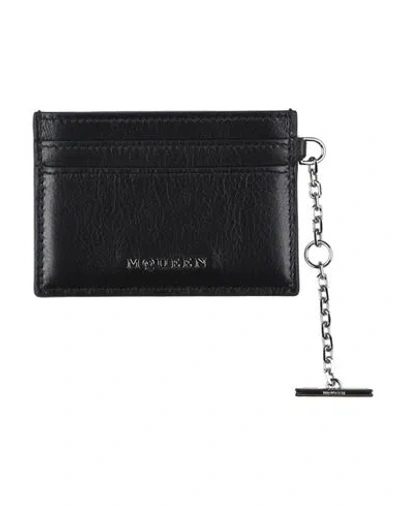 Alexander Mcqueen Mcqueen Man Cardholder Black Size - Leather