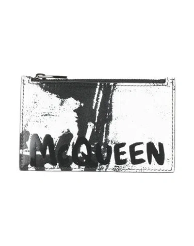Alexander Mcqueen Mcqueen Man Cardholder Black Size - Leather