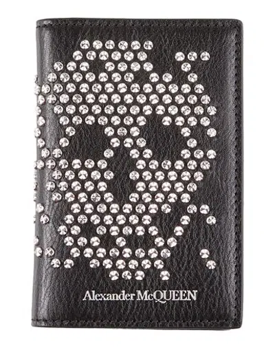 Alexander Mcqueen Mcqueen Man Cardholder Black Size - Leather
