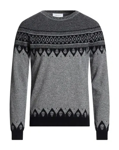 Alexander Mcqueen Mcqueen Man Sweater Grey Size L Wool In Gray