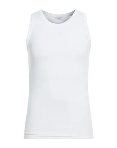 Alexander Mcqueen Mcqueen Man Tank Top White Size L Cotton, Elastane
