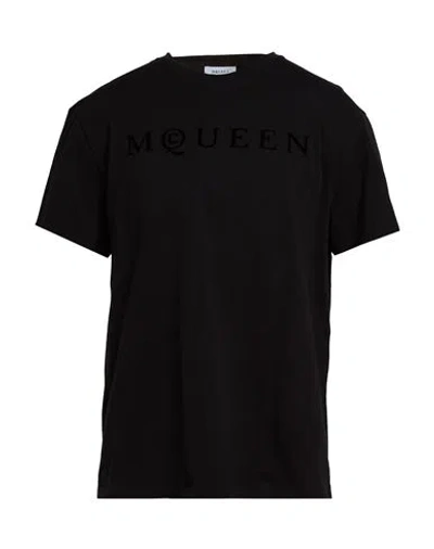 Alexander Mcqueen Mcqueen Man T-shirt Black Size L Cotton