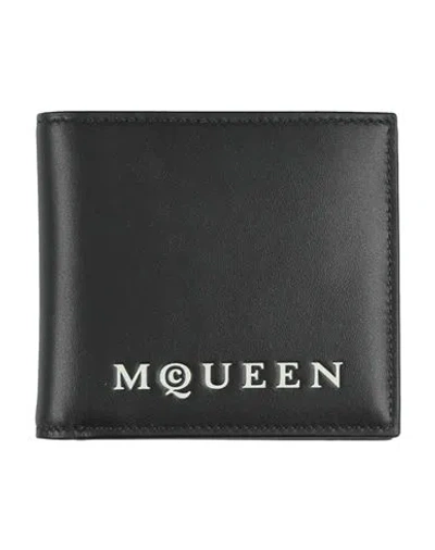 Alexander Mcqueen Mcqueen Man Wallet Black Size - Leather