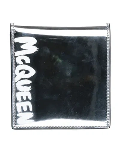 Alexander Mcqueen Mcqueen Man Wallet Silver Size - Leather