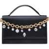 Alexander Mcqueen Mcqueen Medium Skull Chain Detail Leather Handbag In Multi