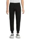 Alexander Mcqueen Mcqueen Men's Logo Tape Cotton Joggers In Black
